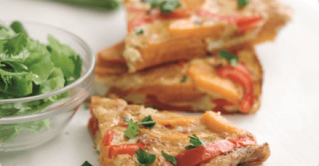 Sweet Potato and Red Pepper Spanish Omelette