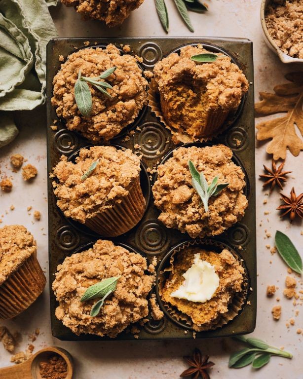 Sweet Potato and Sage Savory Muffins