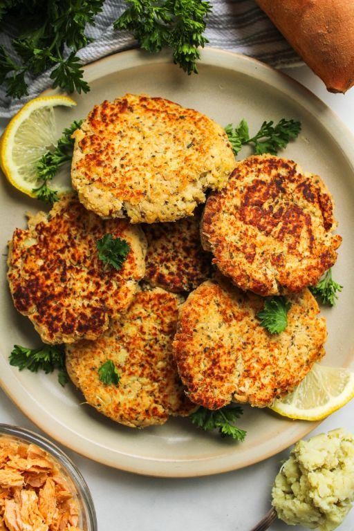 Sweet Potato and Salmon Protein Patties