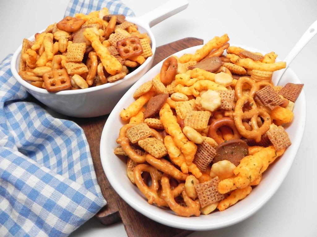 Sweet and Salty No Bake Chex Mix