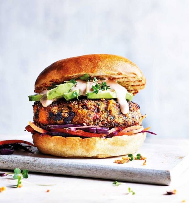 Sweet and Smoky Black Bean Burgers