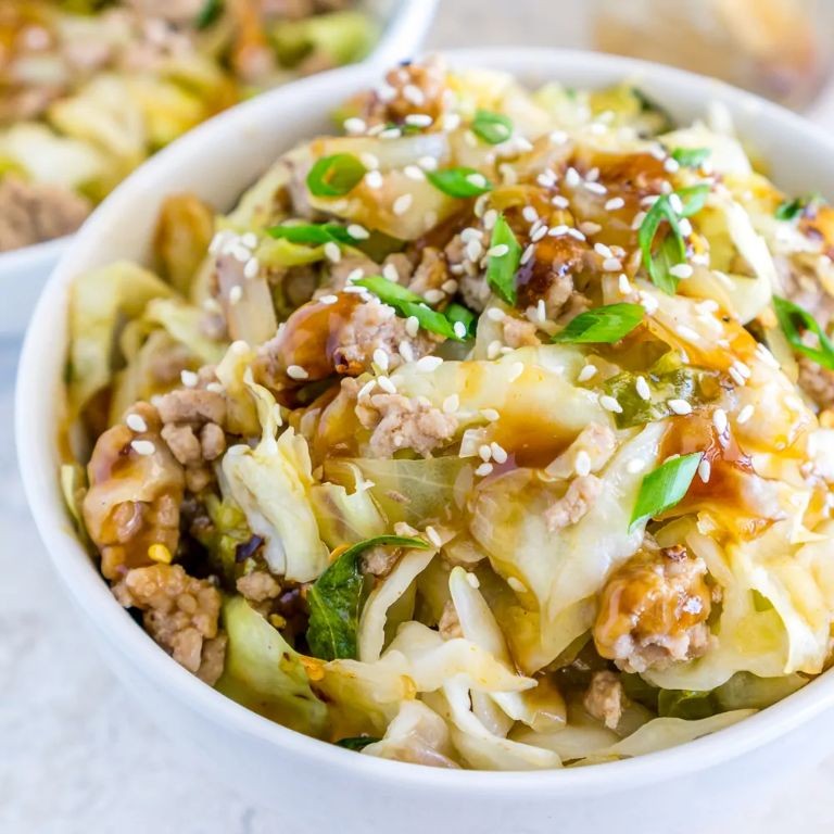 Sweet and Sour Cabbage Rice Stir-Fry