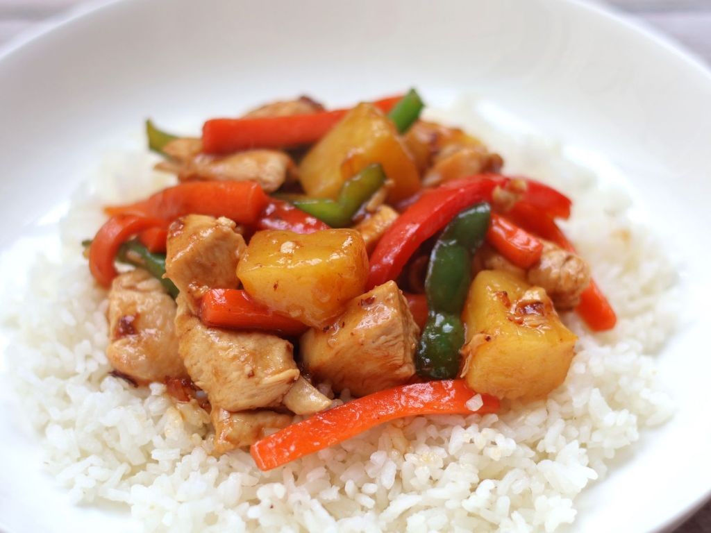 Sweet and Sour Chicken Backs with Bell Peppers