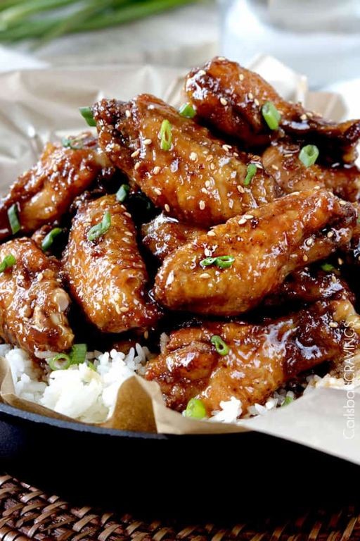 Sweet and Tangy General Tso Chicken Wings