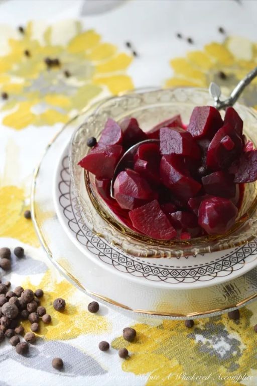 Sweet and sour canned beets