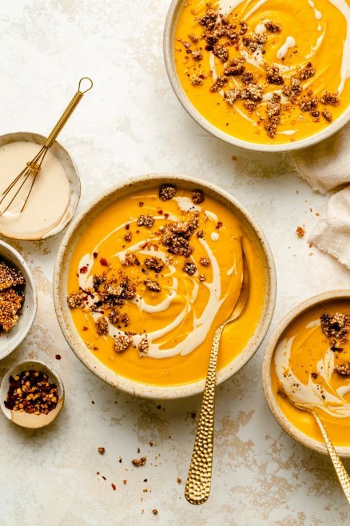 Sweet potato and carrot soup