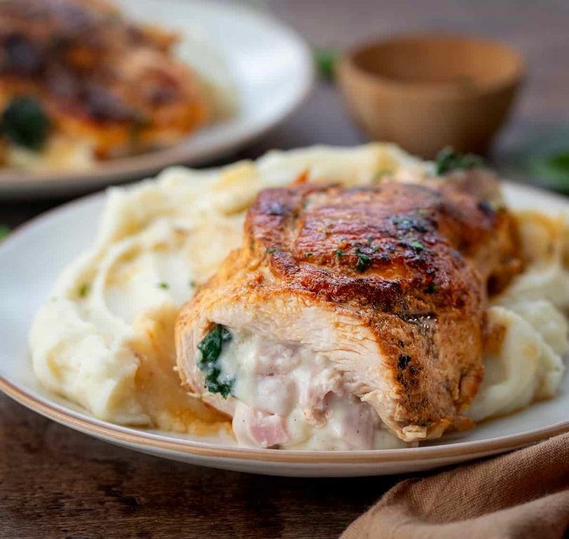 Swiss Chicken Stuffed with Ham