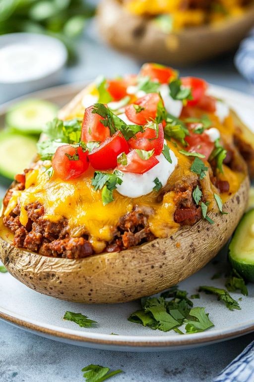 Taco Stuffed Potatoes