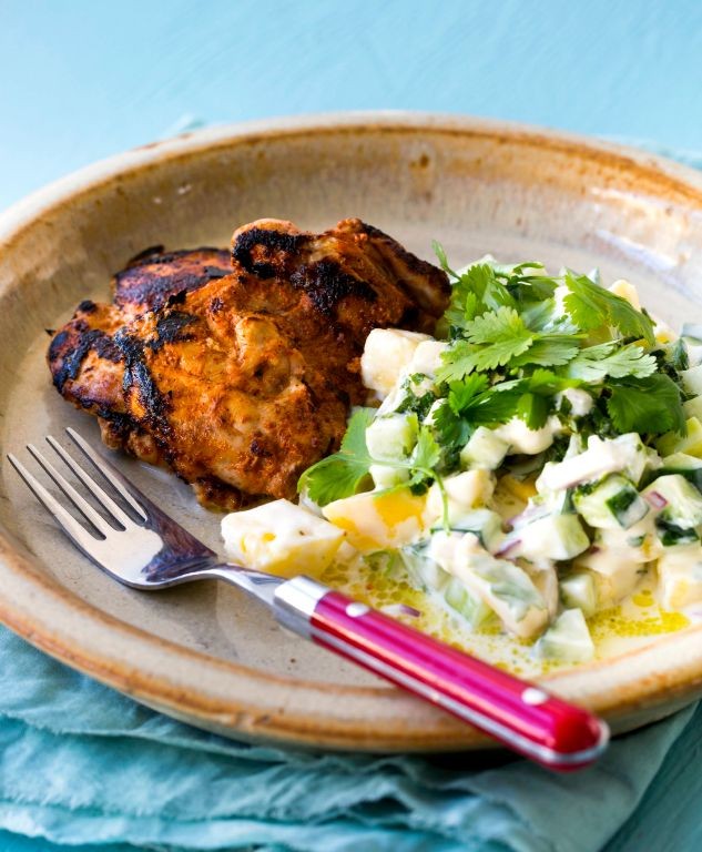 Tandoori Spiced Chicken Breast with Cucumber Raita