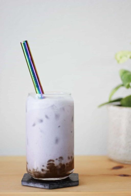 Taro Bubble Tea with Coconut Milk
