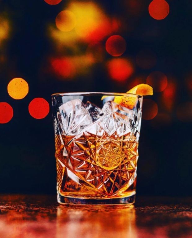 Tequila Old Fashioned with Agave Syrup
