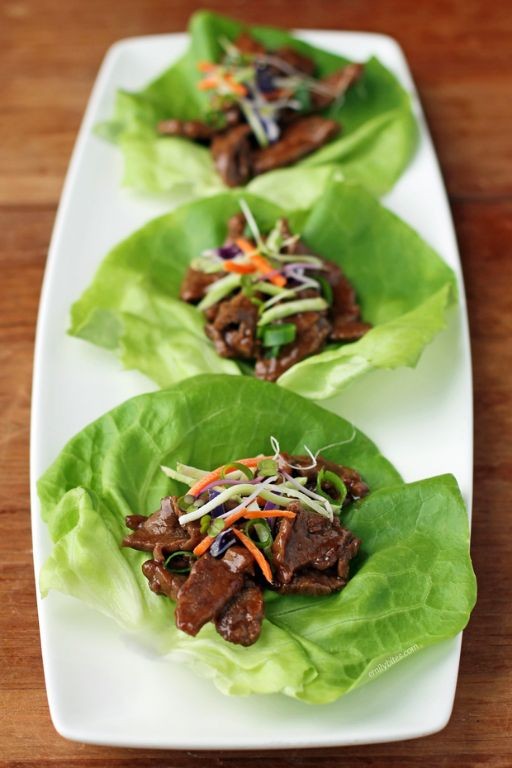 Teriyaki Beef Lettuce Wraps