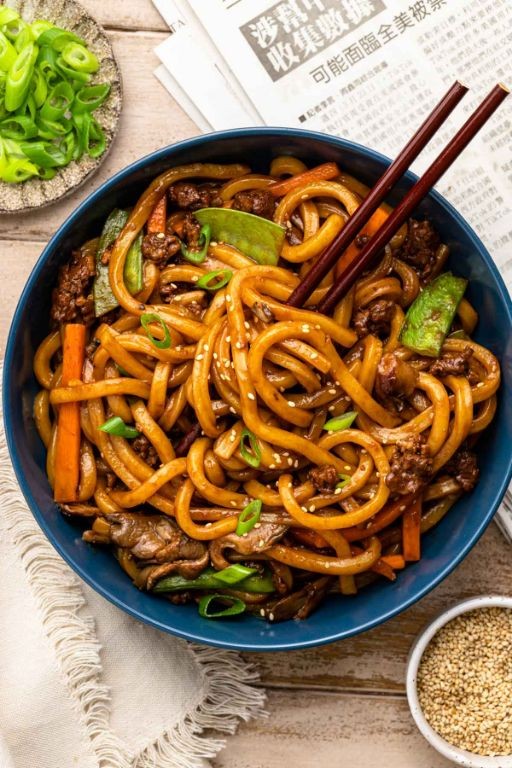 Teriyaki Beef Udon Noodles