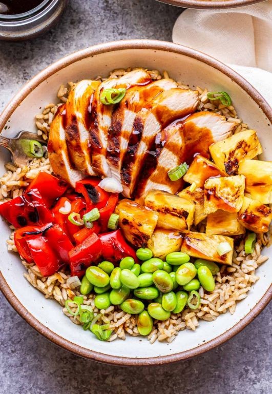 Teriyaki Chicken Breakfast Rice Bowl