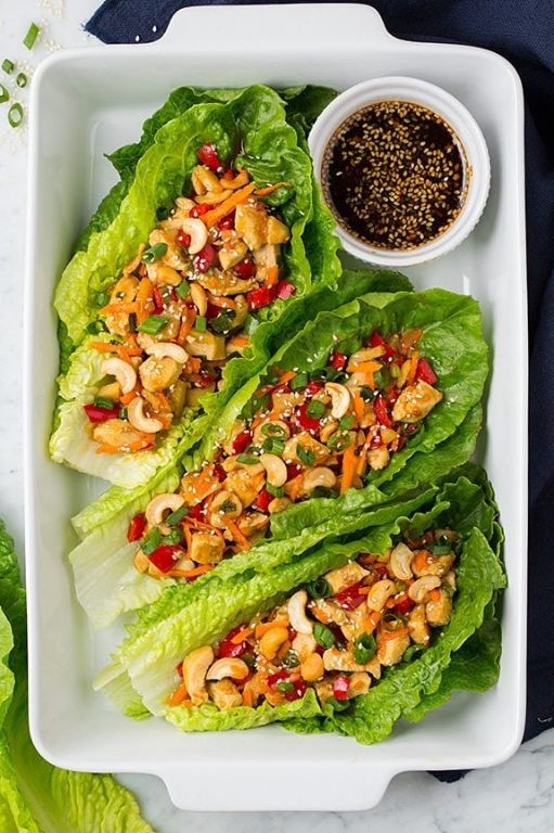 Teriyaki Chicken Lettuce Wraps