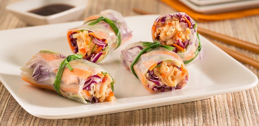 Teriyaki Chicken Spring Rolls