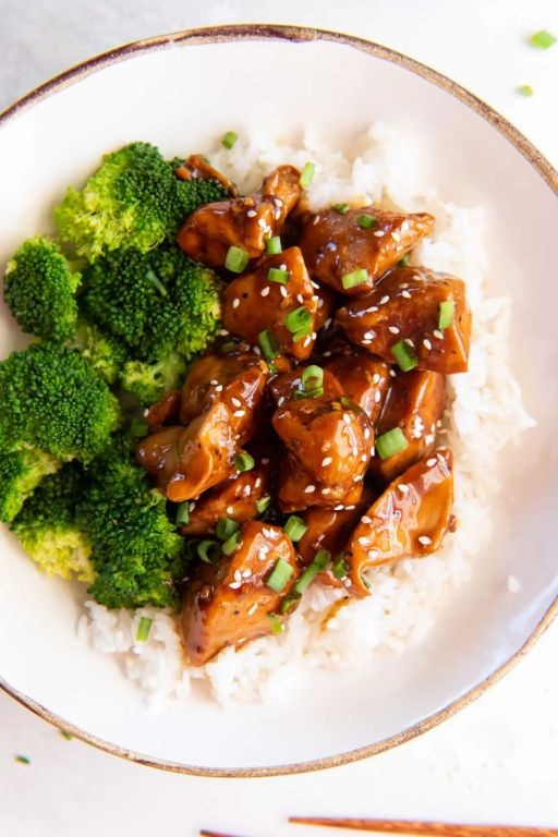 Teriyaki Chicken Tapsilog with Sesame Seeds