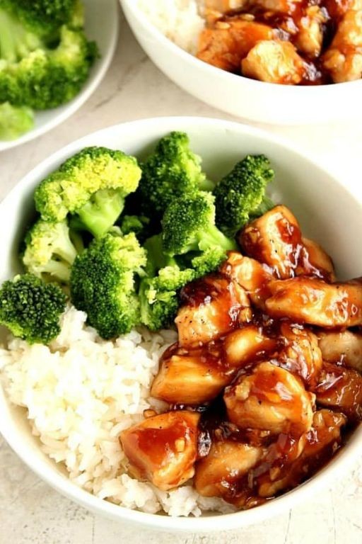 Teriyaki Chicken and Broccoli Rice Bowls