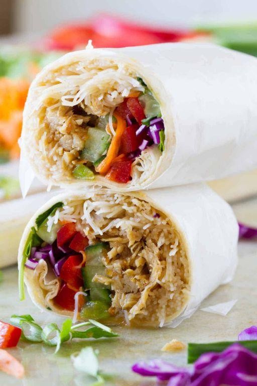 Teriyaki Chicken and Veggie Wrap