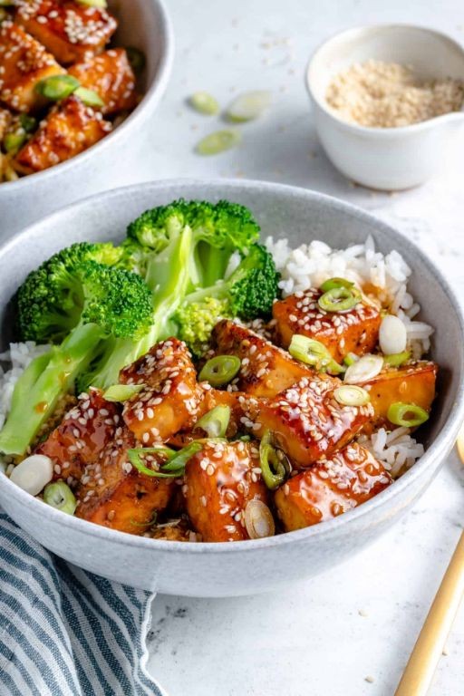 Teriyaki Fried Tofu Bites