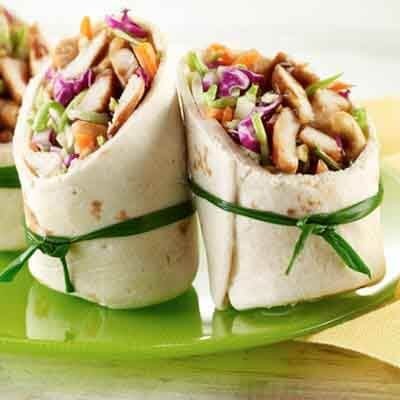 Teriyaki Glazed Fried Chicken Wrap