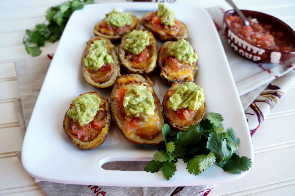 Tex-Mex Baked Potato with Guacamole