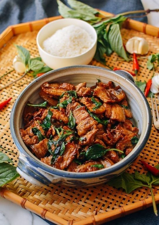 Thai Basil Pork Shoulder Stir-Fry