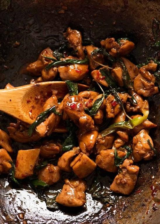 Thai Basil Stir-Fry with Dark Meat Chicken