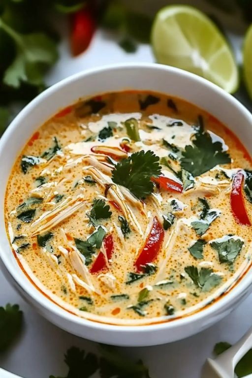 Thai Coconut Curry Crockpot Soup