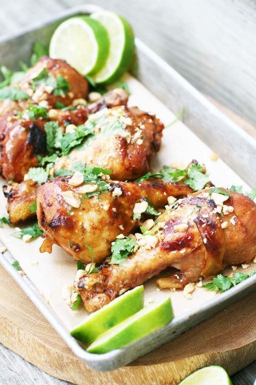 Thai Peanut Chicken Drumsticks