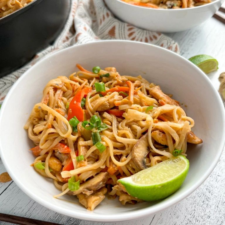 Thai Peanut Chicken and Noodles