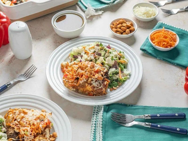 Thai Peanut Chicken and Potato Casserole