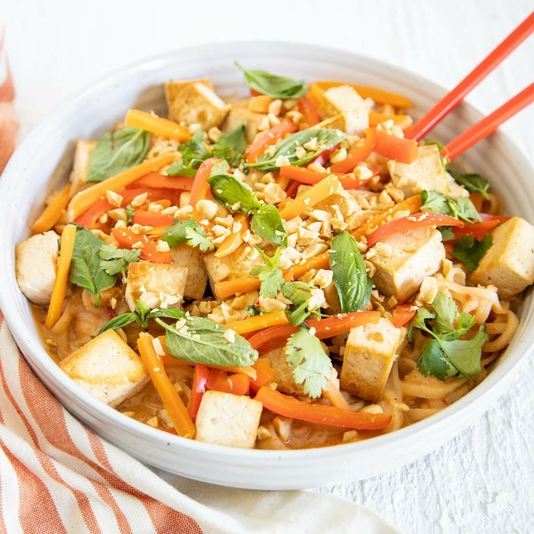 Thai Peanut Rice A Roni with Tofu