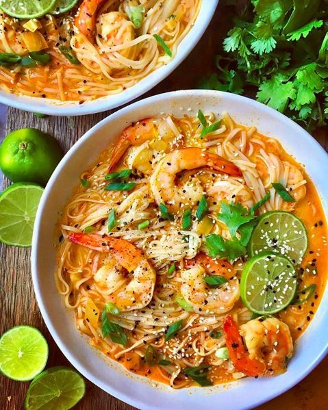 Thai Red Curry Shrimp Soup
