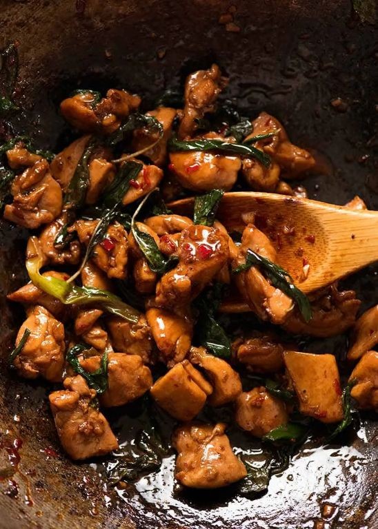 Thai Sweet Basil Chicken Stir-Fry
