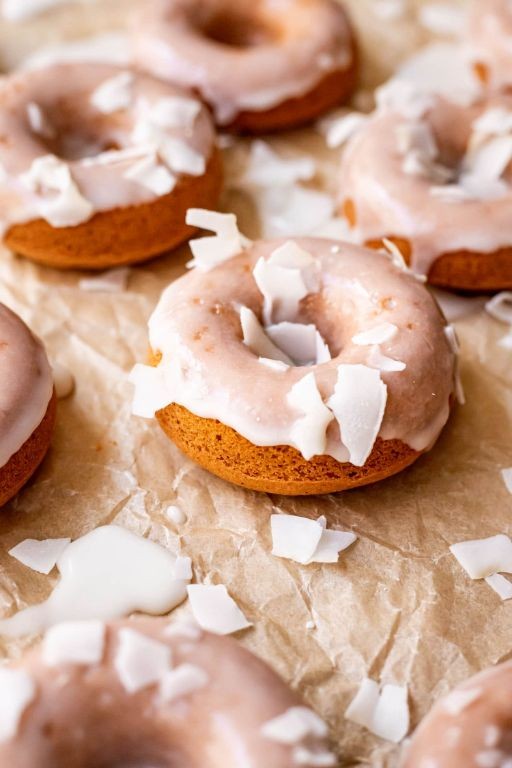 Thai Tea Donuts with a Glazed Finish