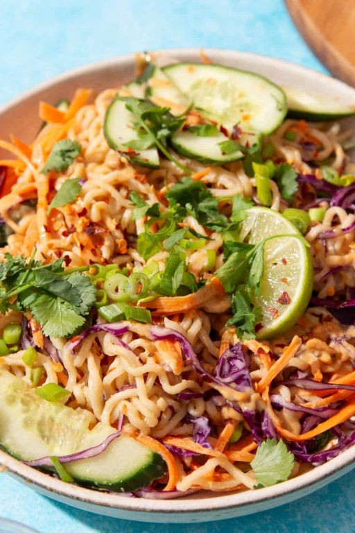 Thai-Inspired Kani Salad with Peanut Sauce