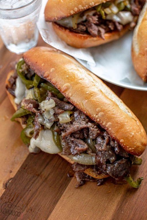 Thin Sliced Sirloin Tip Steak Philly Cheesesteak