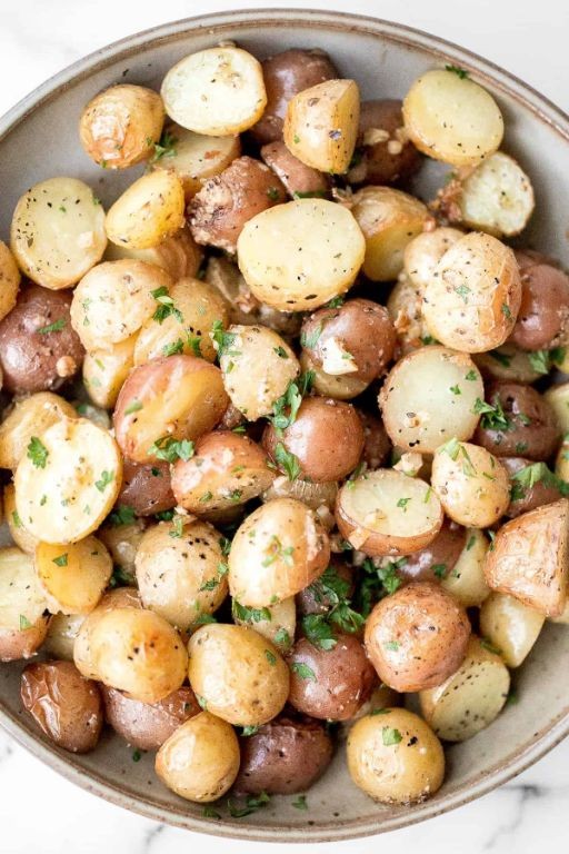 Thyme and Parmesan Baby Potatoes