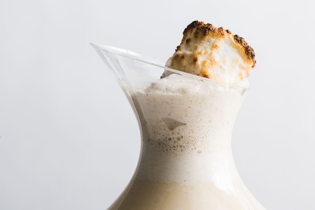 Toasted Marshmallow Eggnog Cocktail