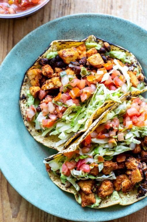 Tofu and Black Bean Tacos
