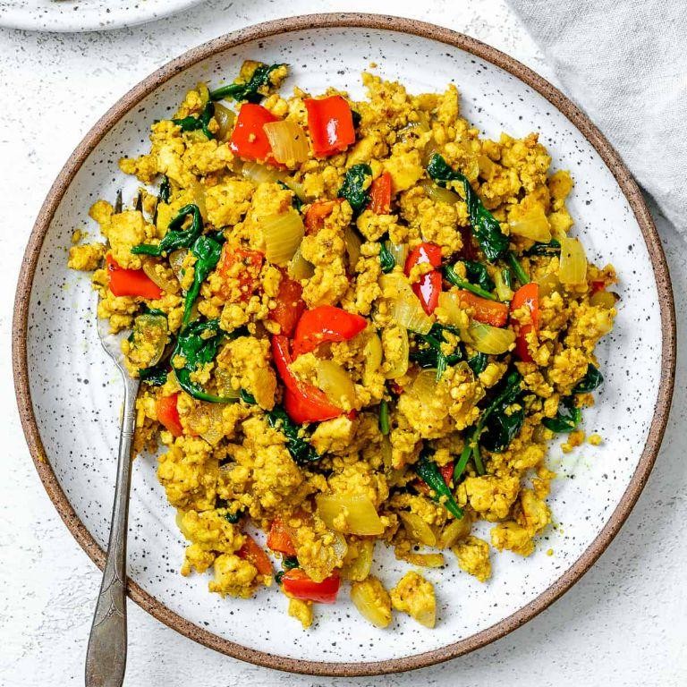 Tofu and Vegetable Scramble