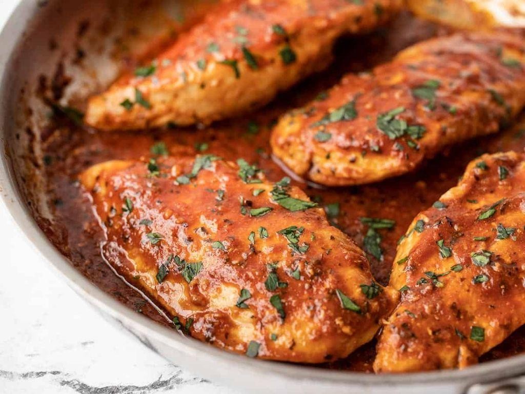 Tomato Basil Baked Chicken Breast