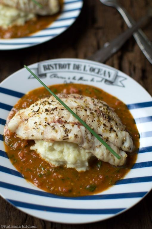 Tomato Basil Grilled Rockfish