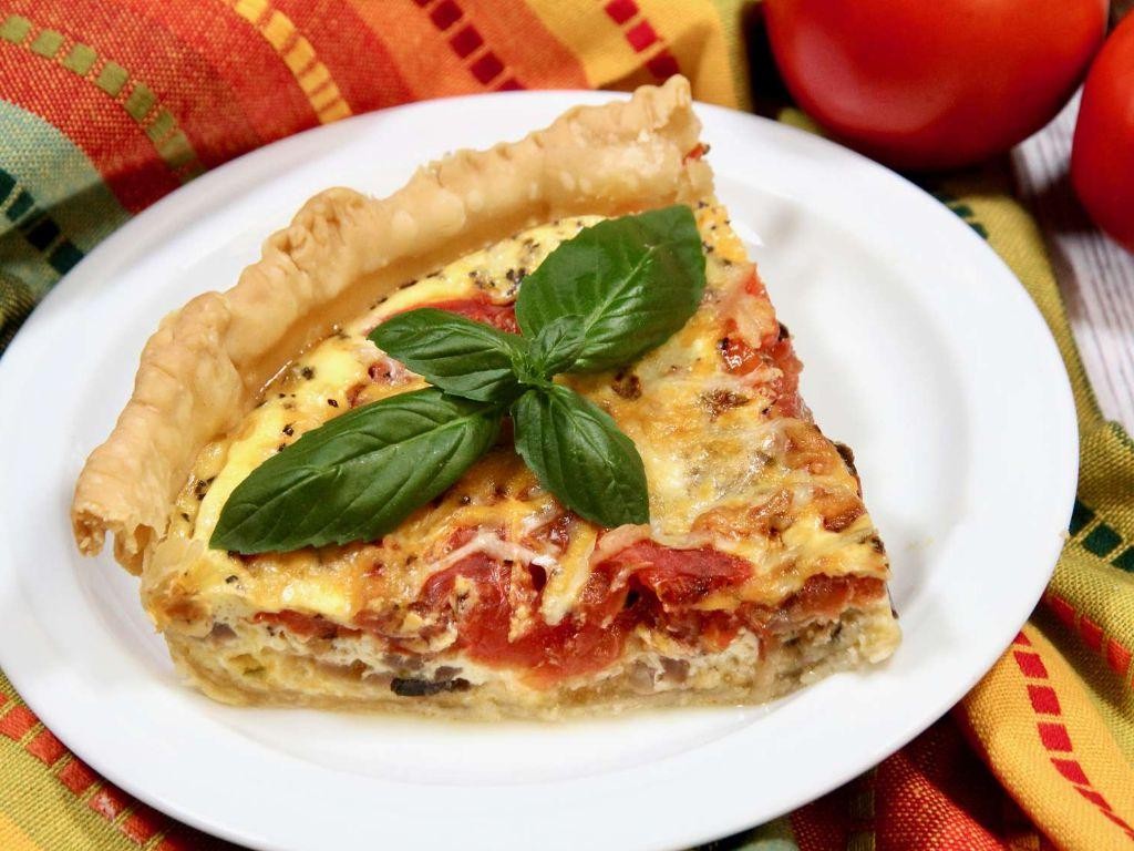 Tomato Basil Quiche