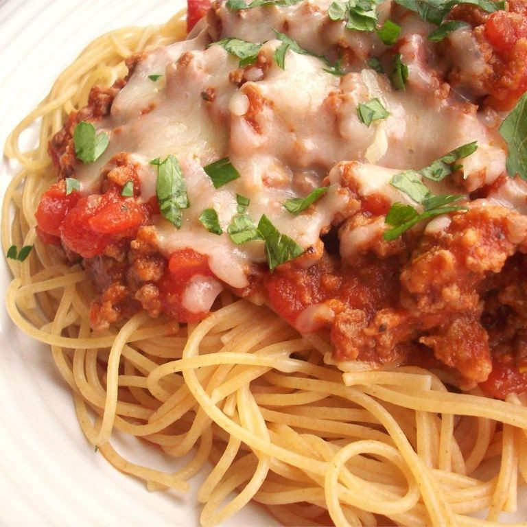 Tomato Sauce with Ground Beef and Italian Sausage