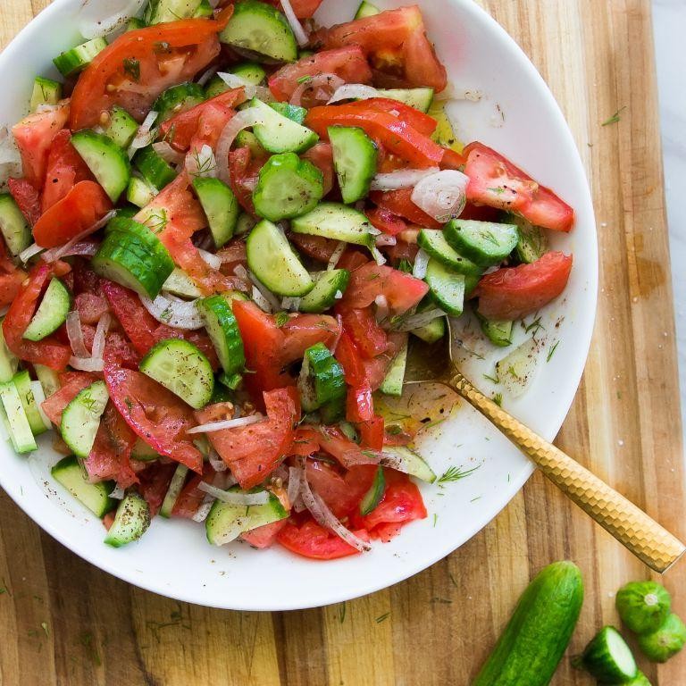 Tomato and Cucumber Salad with Sumac