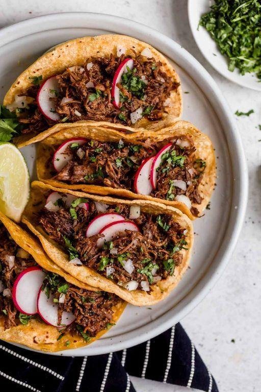 Traditional Beef Barbacoa Tacos