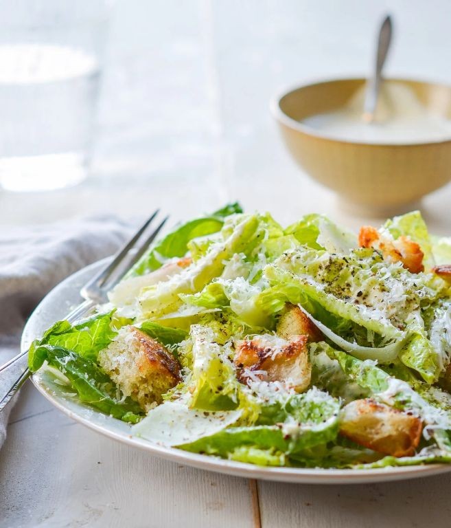 Traditional Caesar Salad with Homemade Dressing