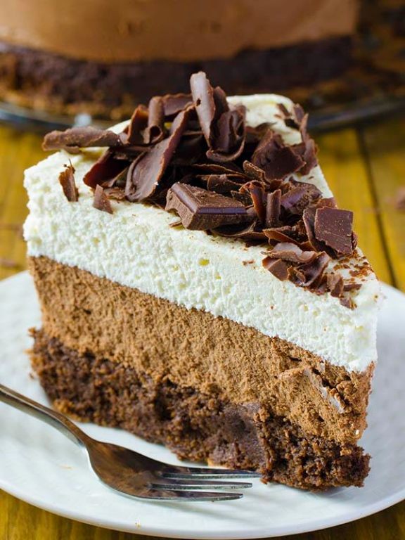 Triple Chocolate Mousse Cake
